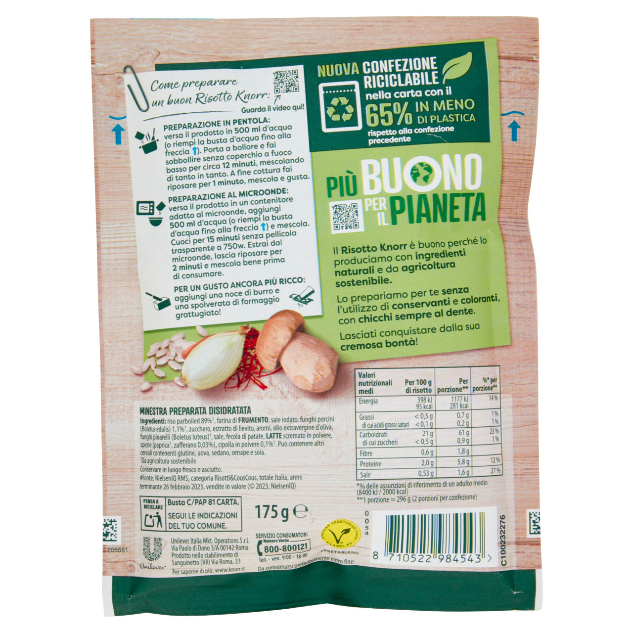 Risotto pronto zafferano e funghi porcini 175 gr - Immagine 11