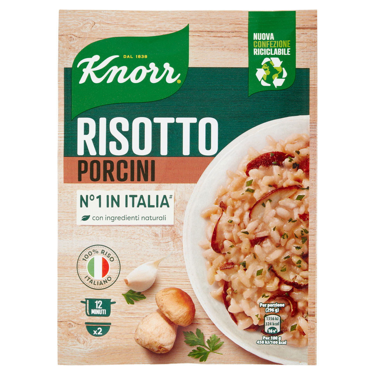 Risotto pronto ai funghi porcini 175 gr