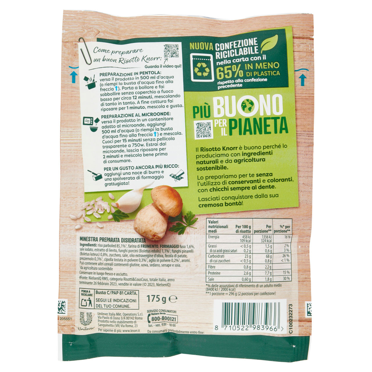 Risotto pronto ai funghi porcini 175 gr - Immagine 41