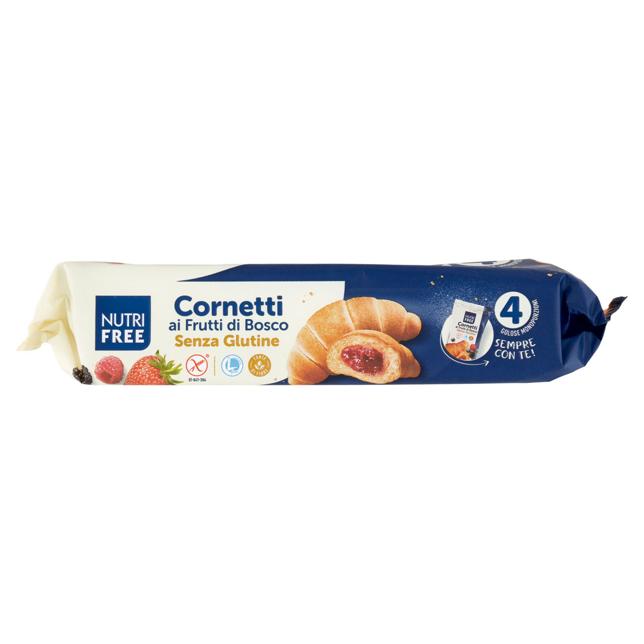 Cornetti ai frutti di bosco senza glutine e senza lattosio 4 monoporzioni - Immagine 11