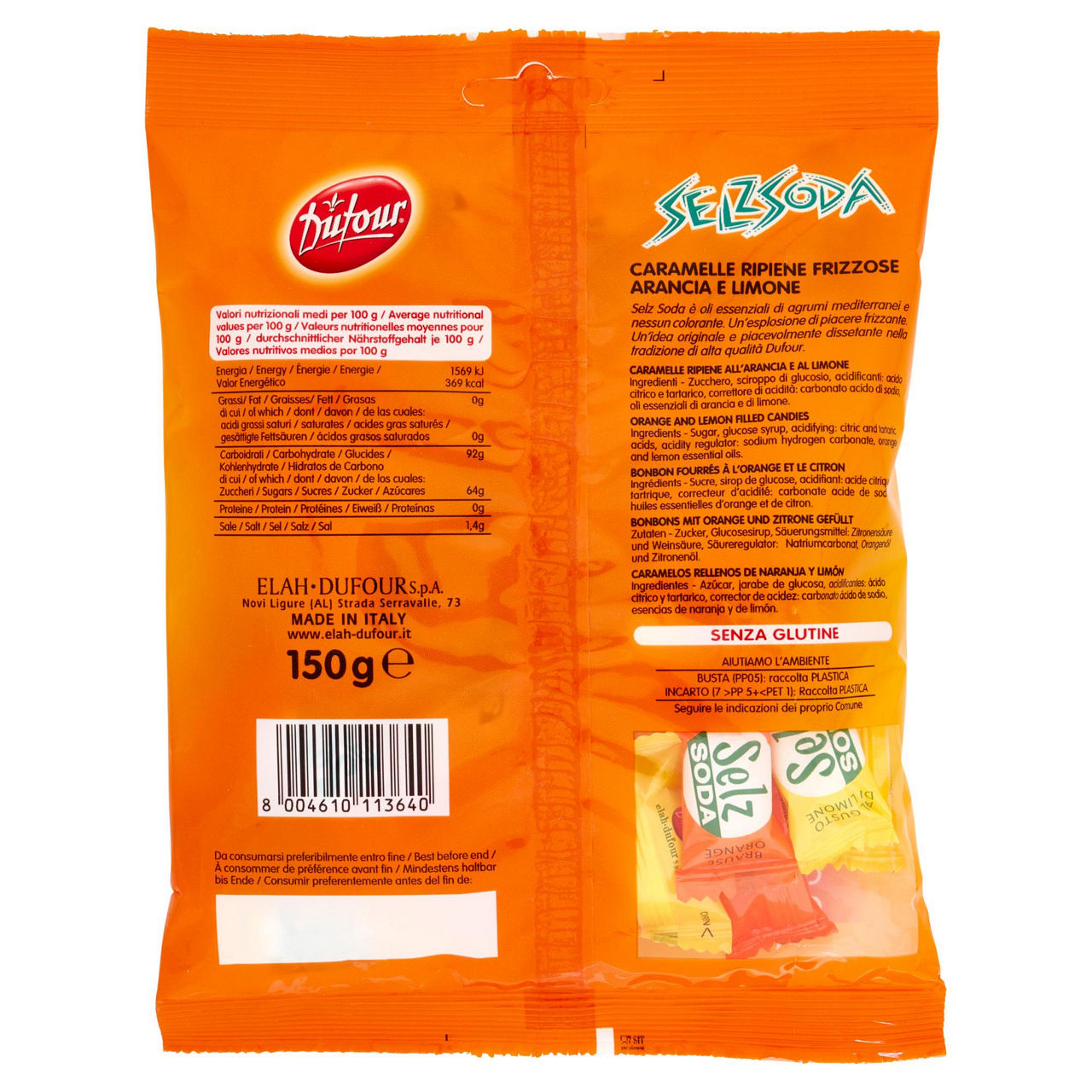 Caramelle ripiene frizzose arancia e limone 150 gr - Immagine 21