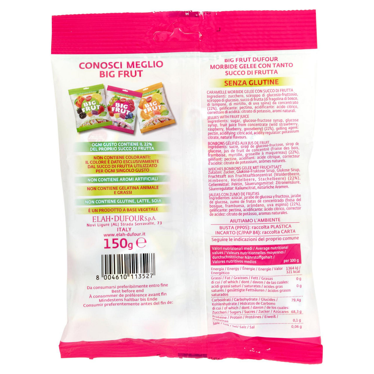 Caramelle morbide gelée Big Frut ai frutti di bosco 150 gr - Immagine 31