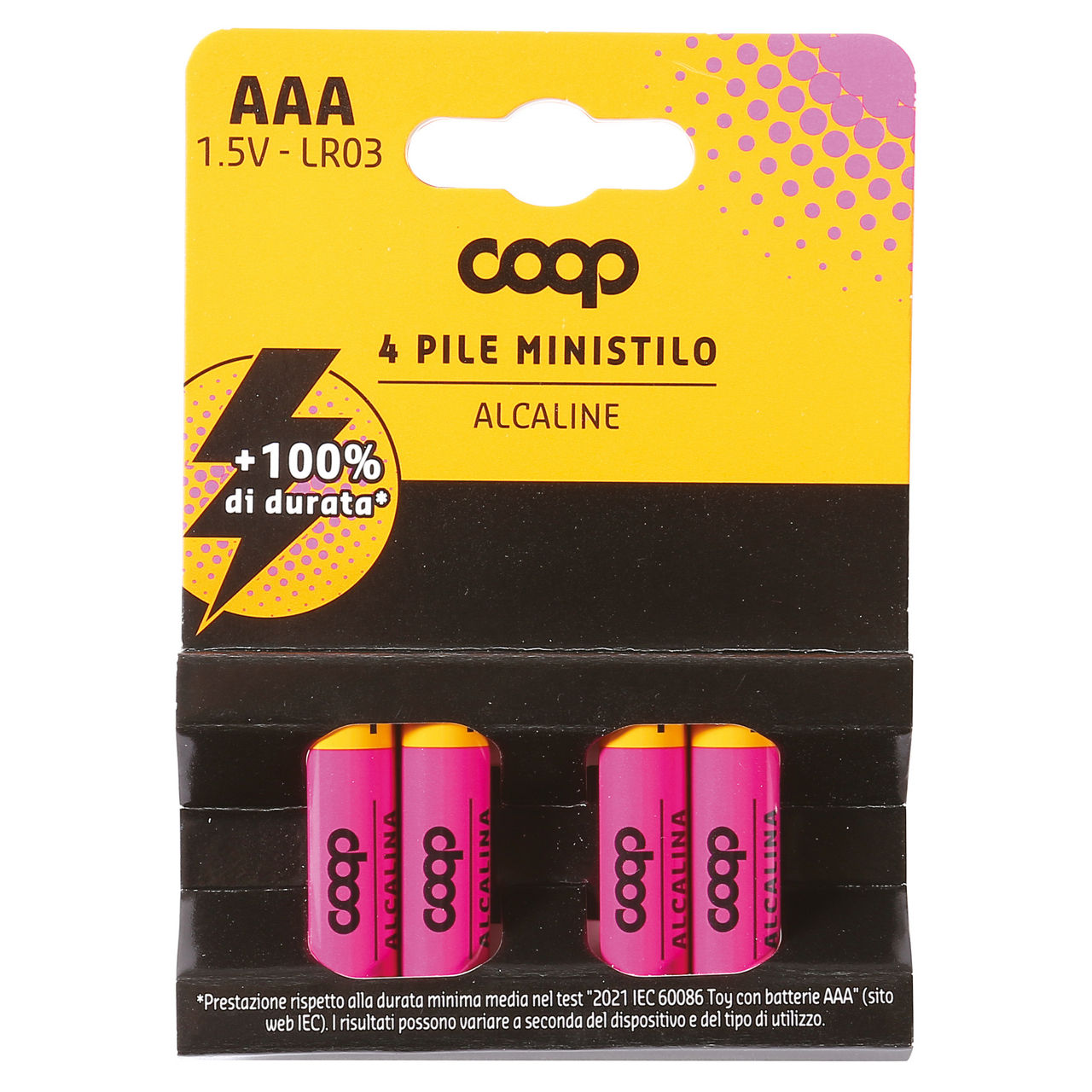 4 pile coop ministilo alcaline