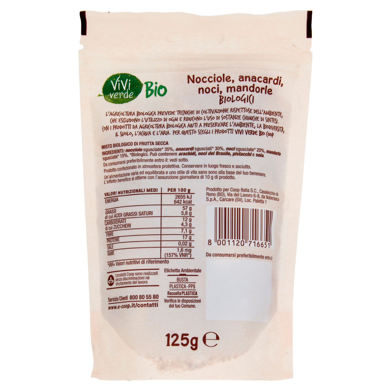 Mix di frutta secca bio 125 gr - Immagine 51
