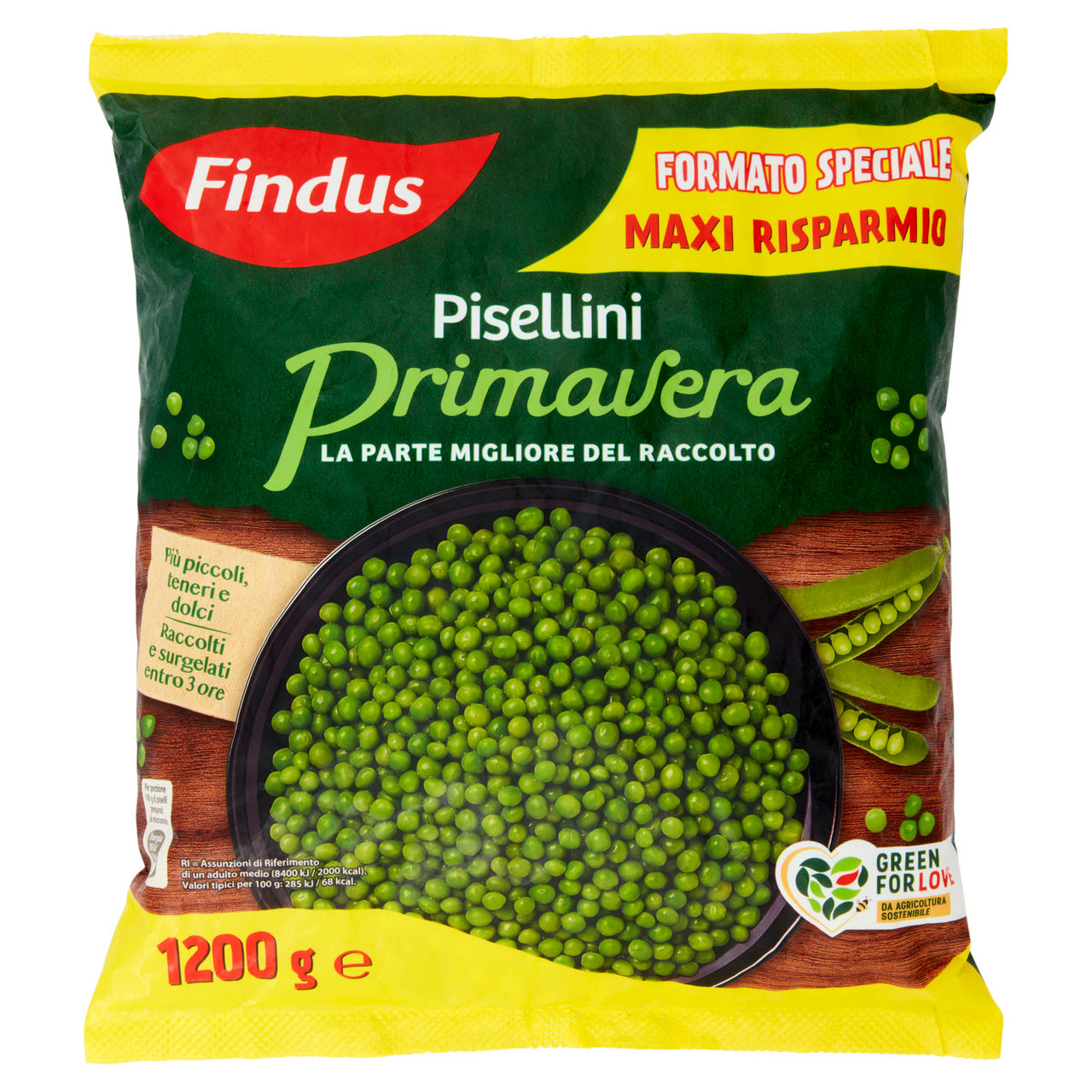 Pisellini primavera surgelati 1,2 kg - Immagine 01