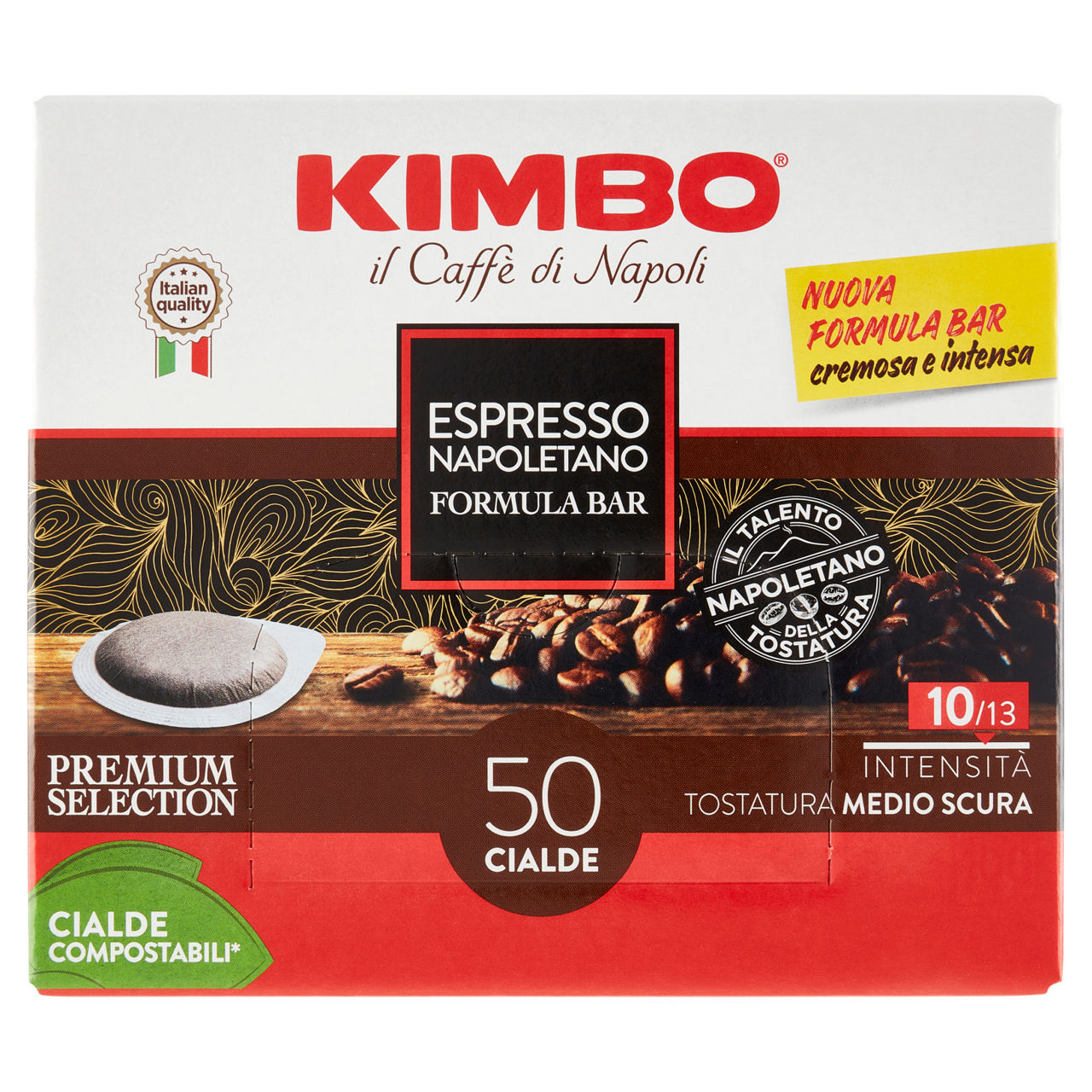 Caffè in cialde compostabili espresso Napoletano 50 pz 365 gr - Immagine 01