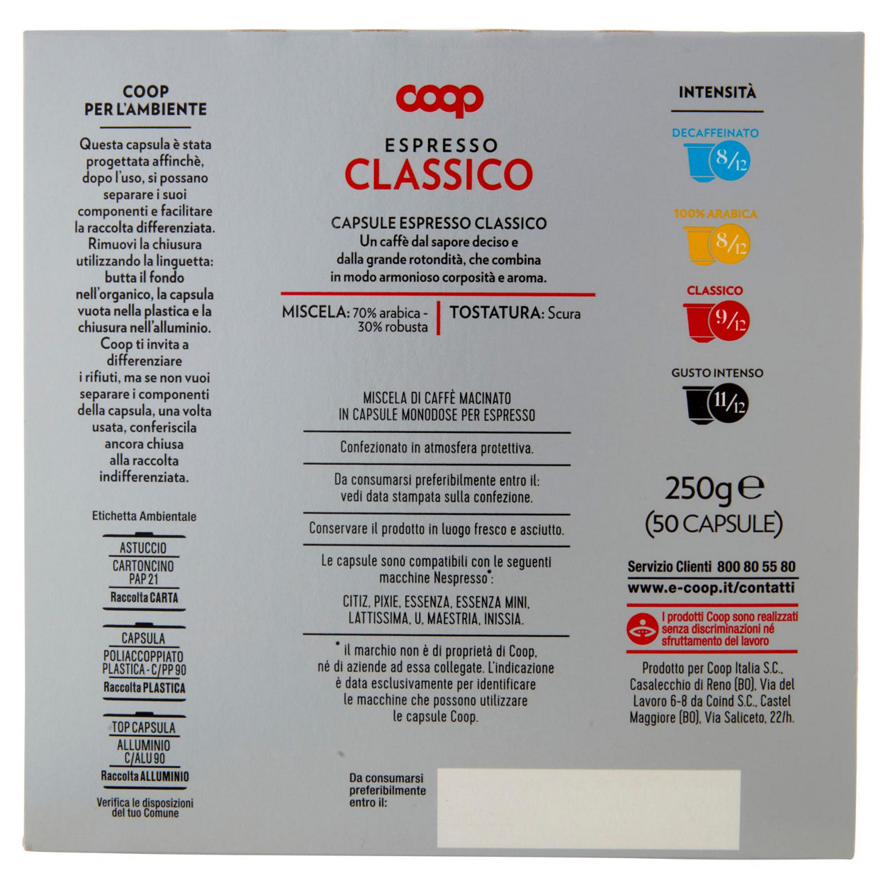Caffè in capsule espresso miscela classica compatibili con Nespresso 50 pz - Immagine 41