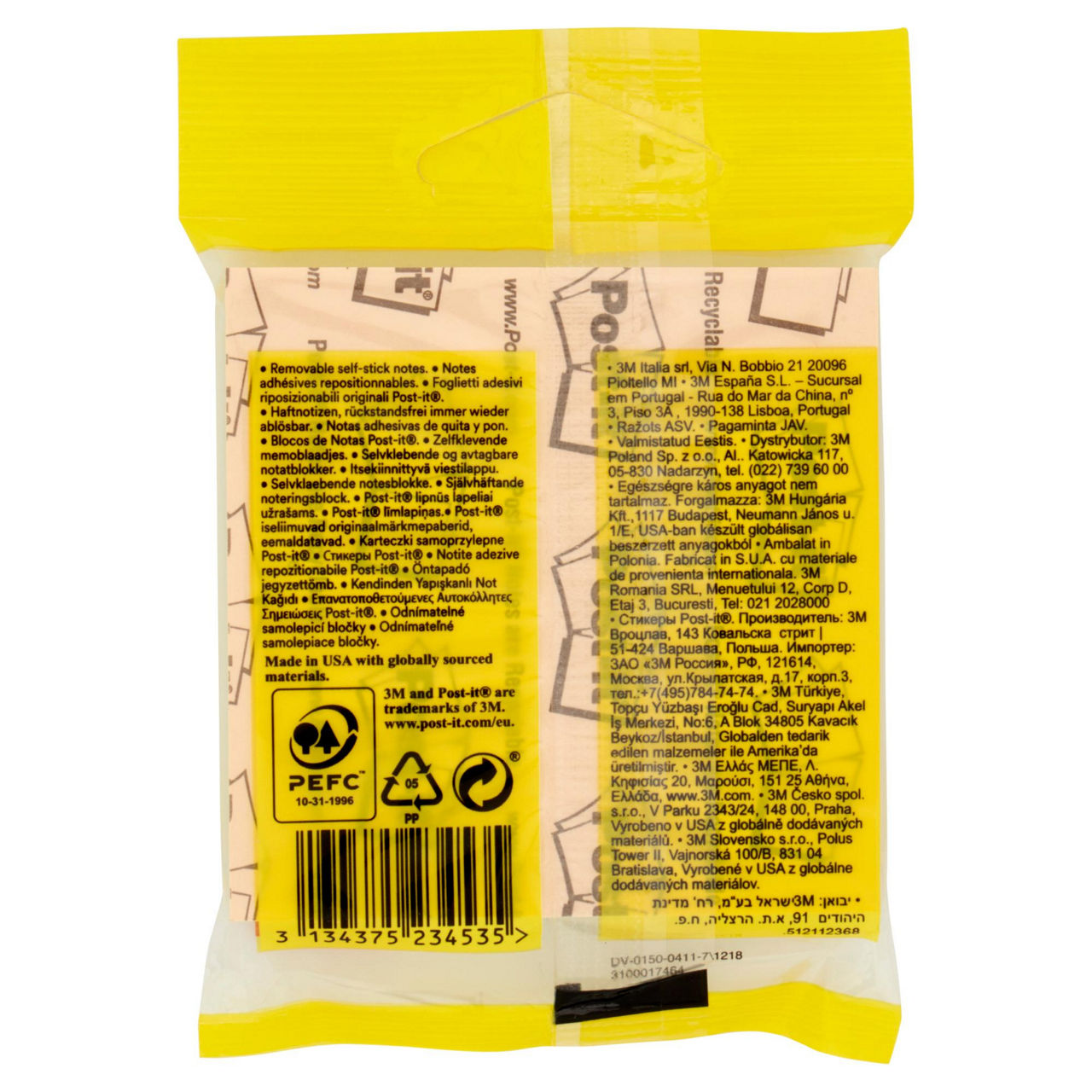 Post-it quadrato giallo 100 fogli - Immagine 11