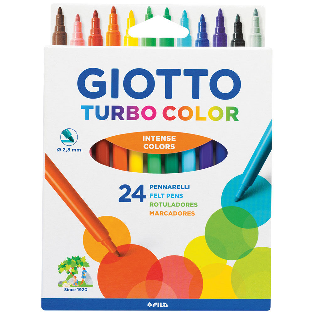 24 pennarelli turbo color