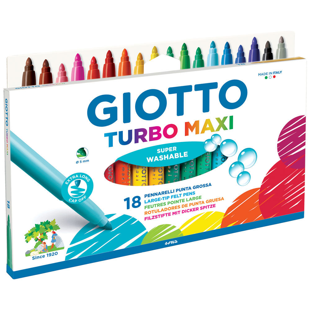 Pennarelli Turbo Maxi 18 pz - Immagine 01