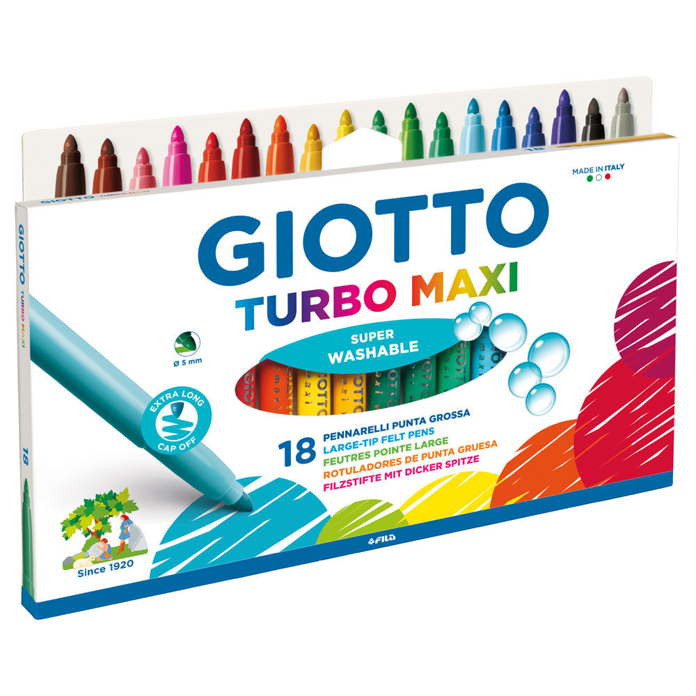 Pennarelli Turbo Maxi 18 pz - Immagine 01