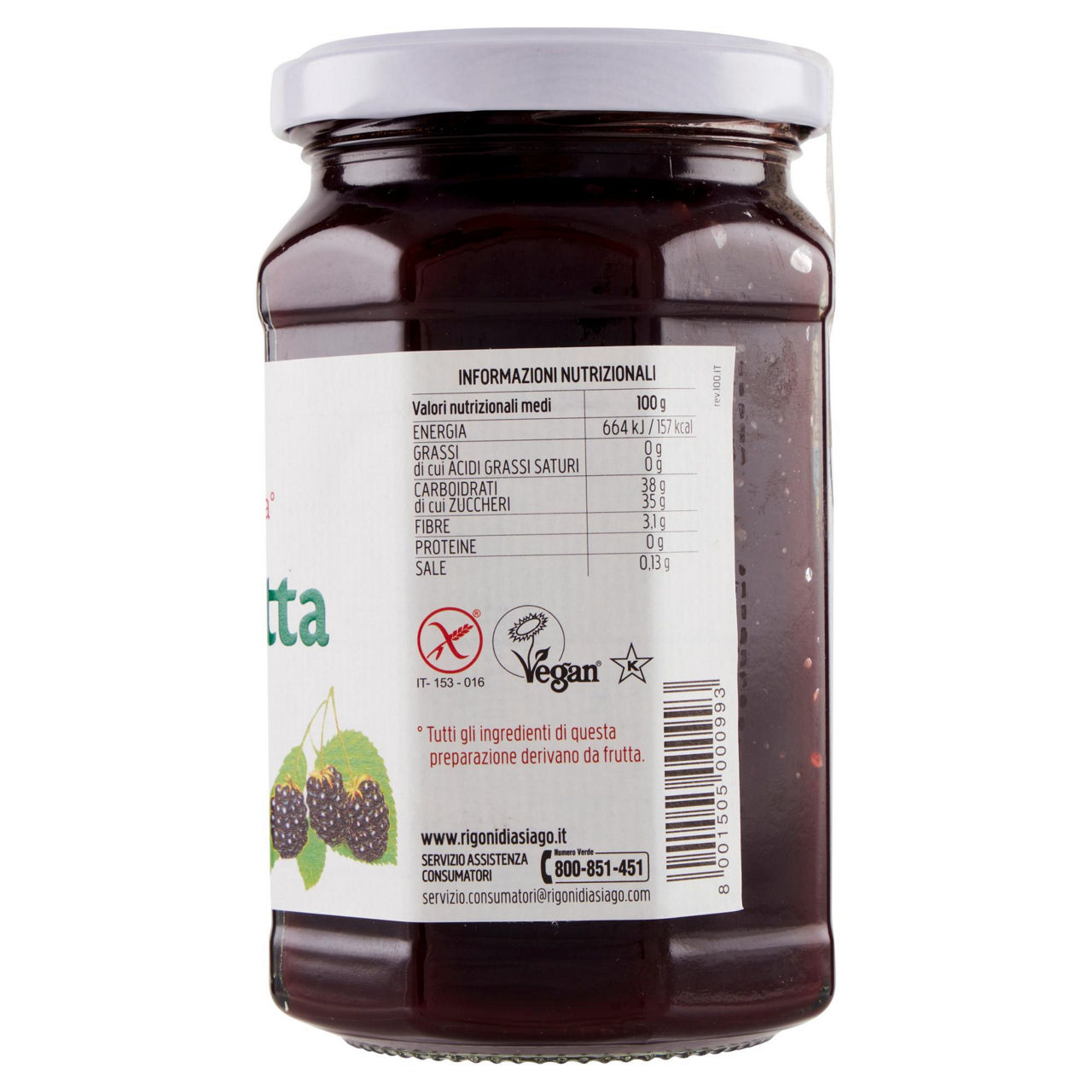 Preparazione bio di more di rovo 330 gr - Immagine 21