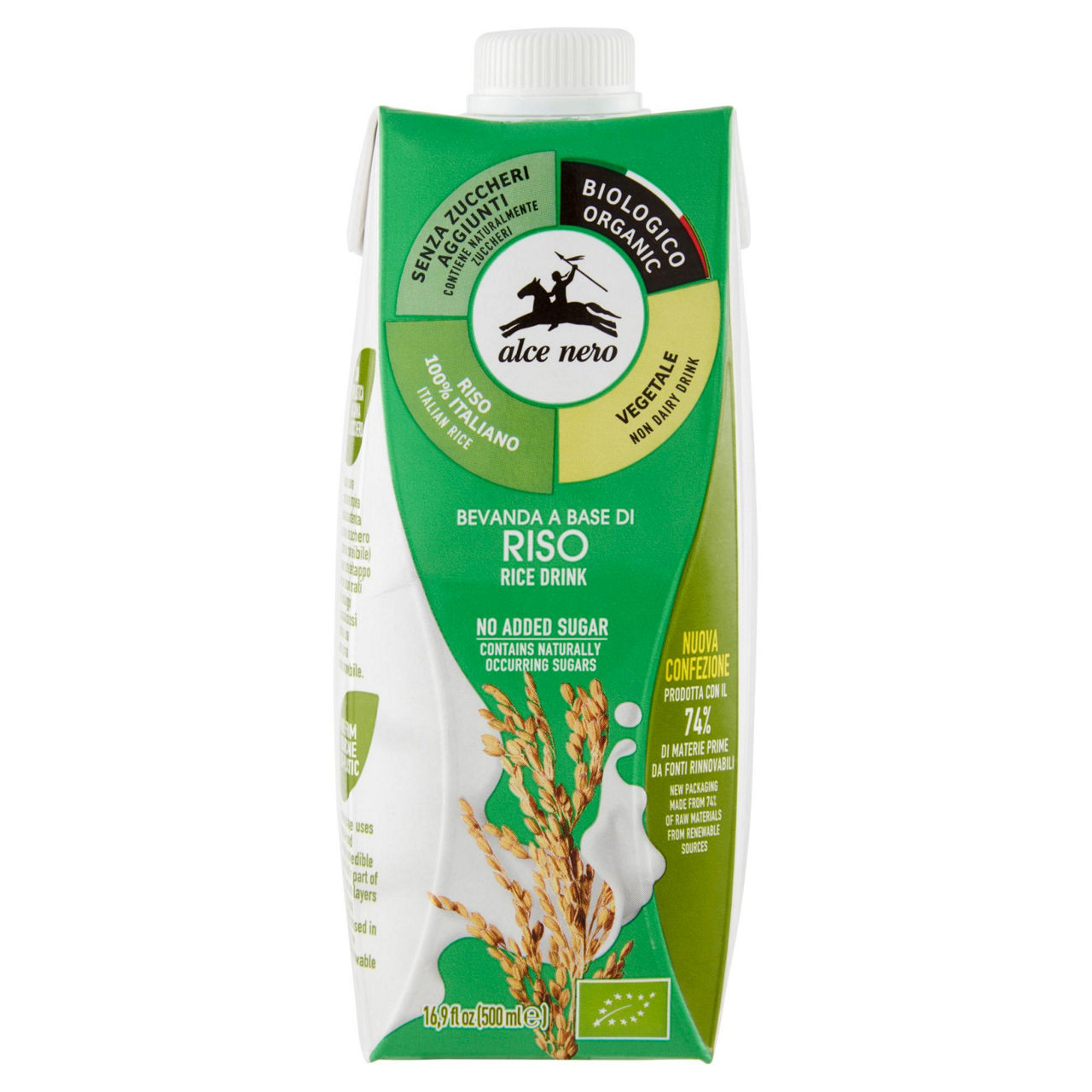Bevanda di riso bio senza zucchero 500 ml