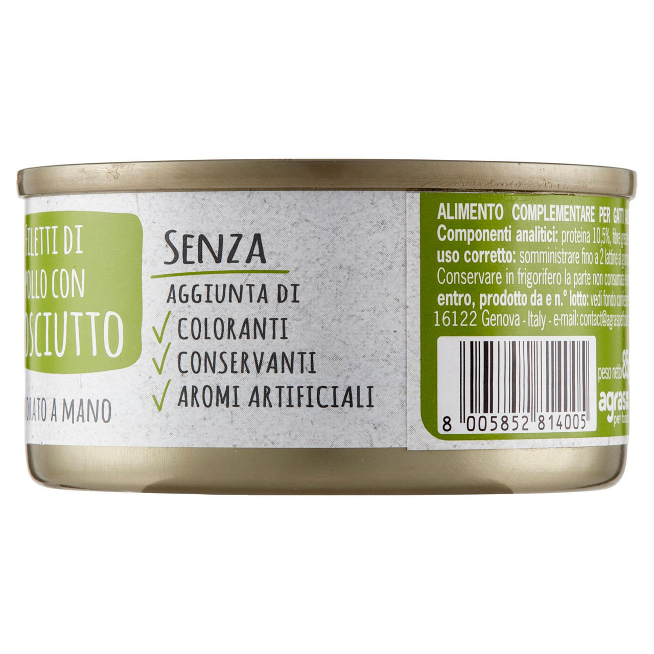 Umido per gatti filetti di pollo con prosciutto 85 gr - Immagine 21