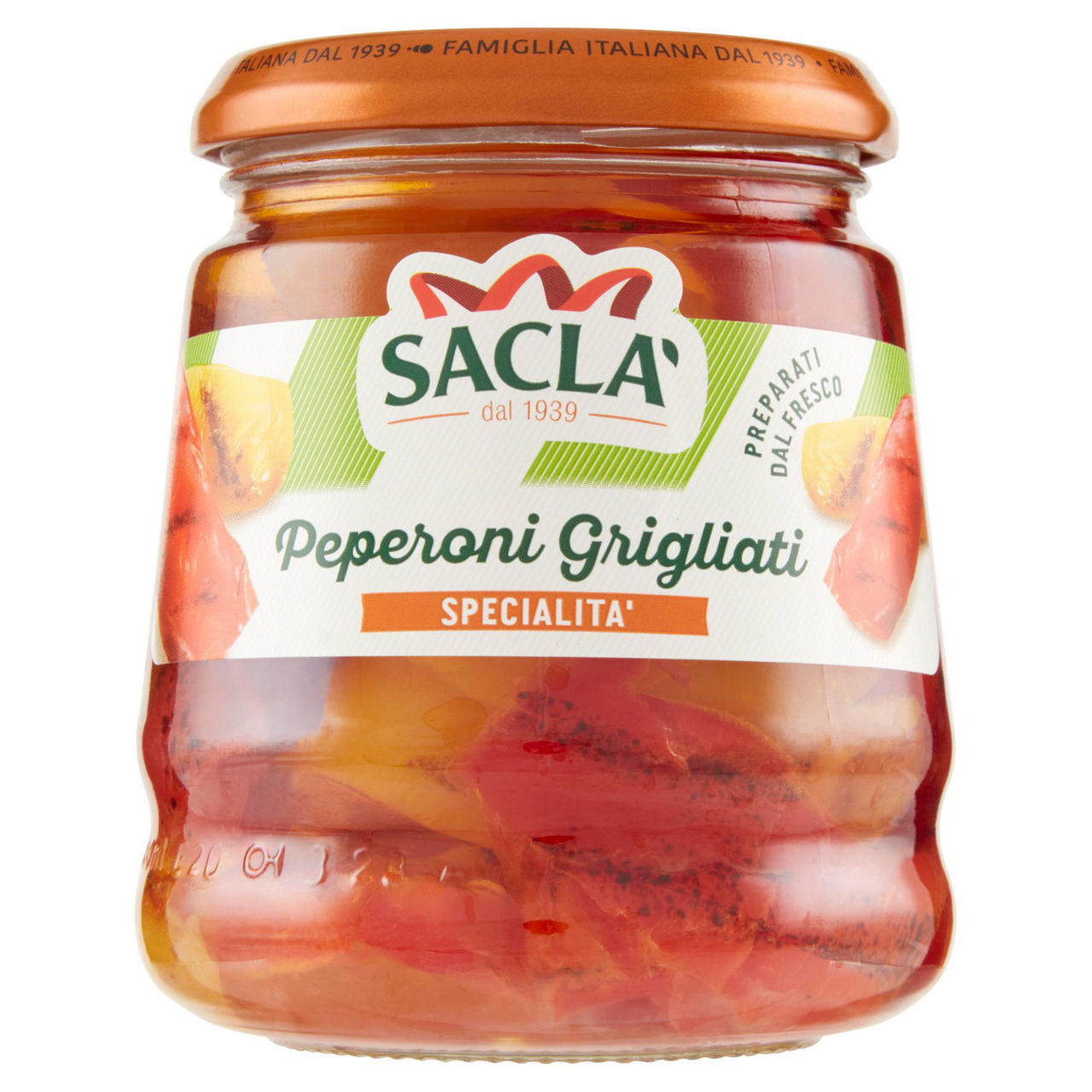 Peperoni grigliati in olio di semi di girasole 290 gr - Immagine 01