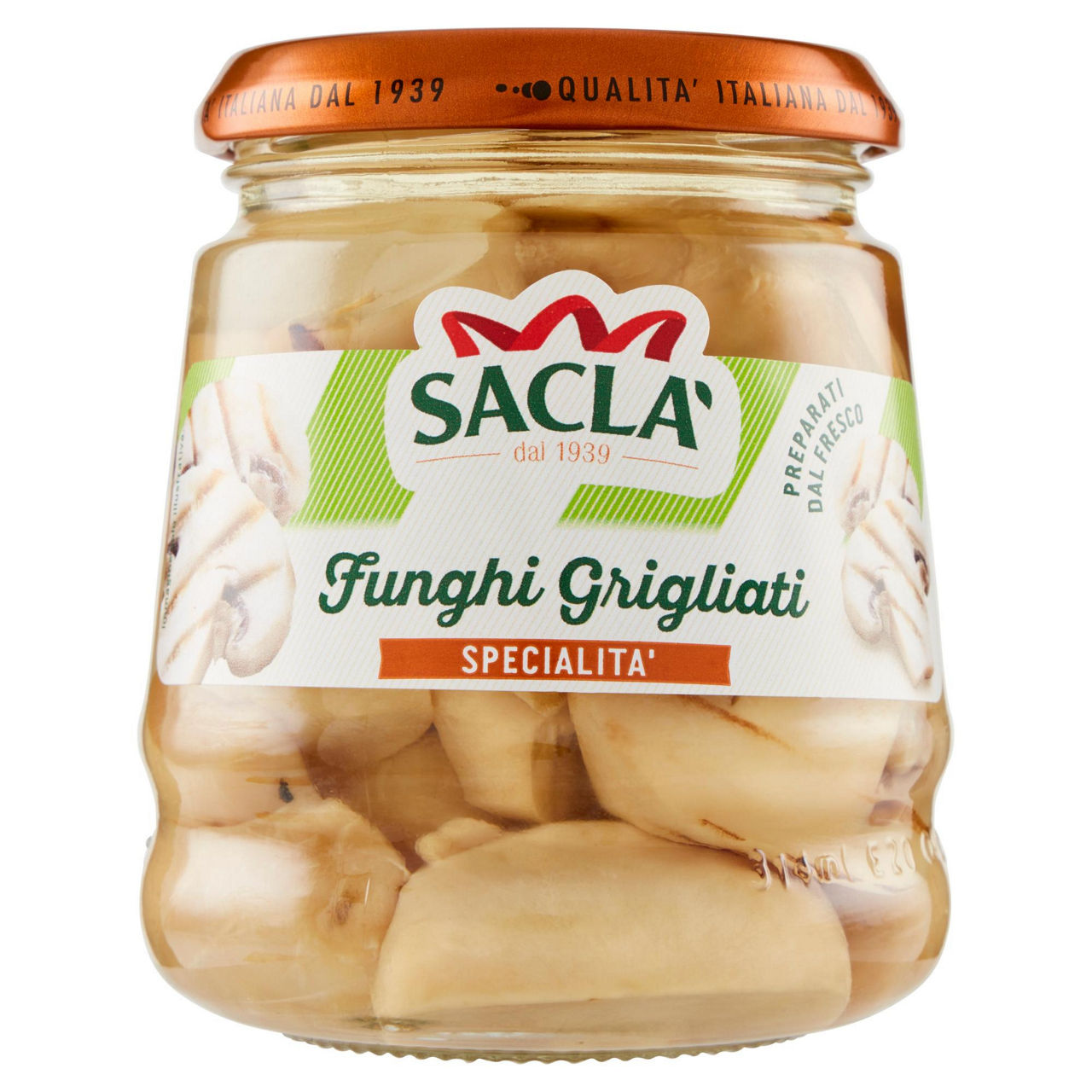 Funghi grigliati in olio di semi di girasole 280 gr - Immagine 01