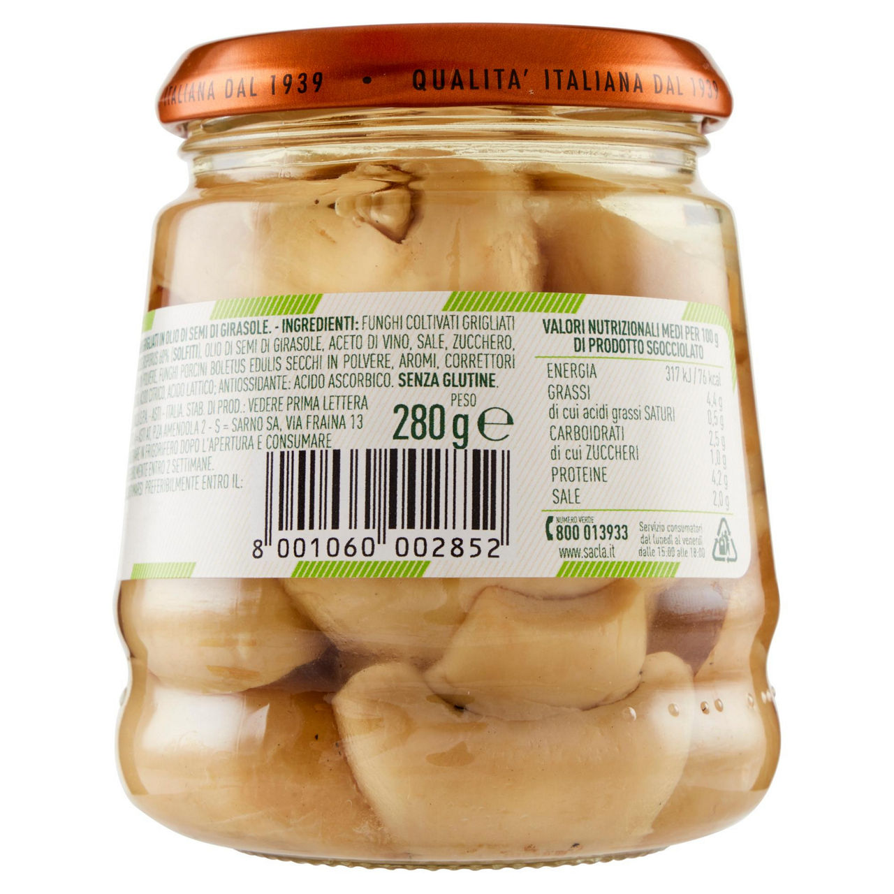 Funghi grigliati in olio di semi di girasole 280 gr - Immagine 21