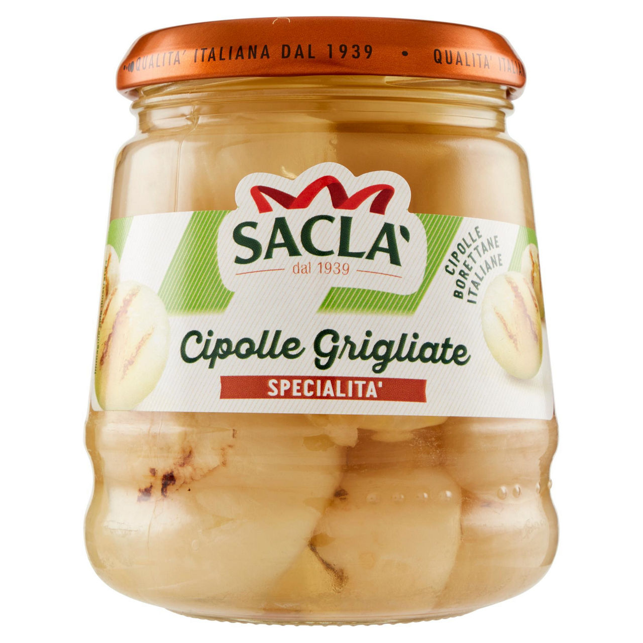 Cipolle borettane grigliate in olio di semi di girasole 280 gr - Immagine 01