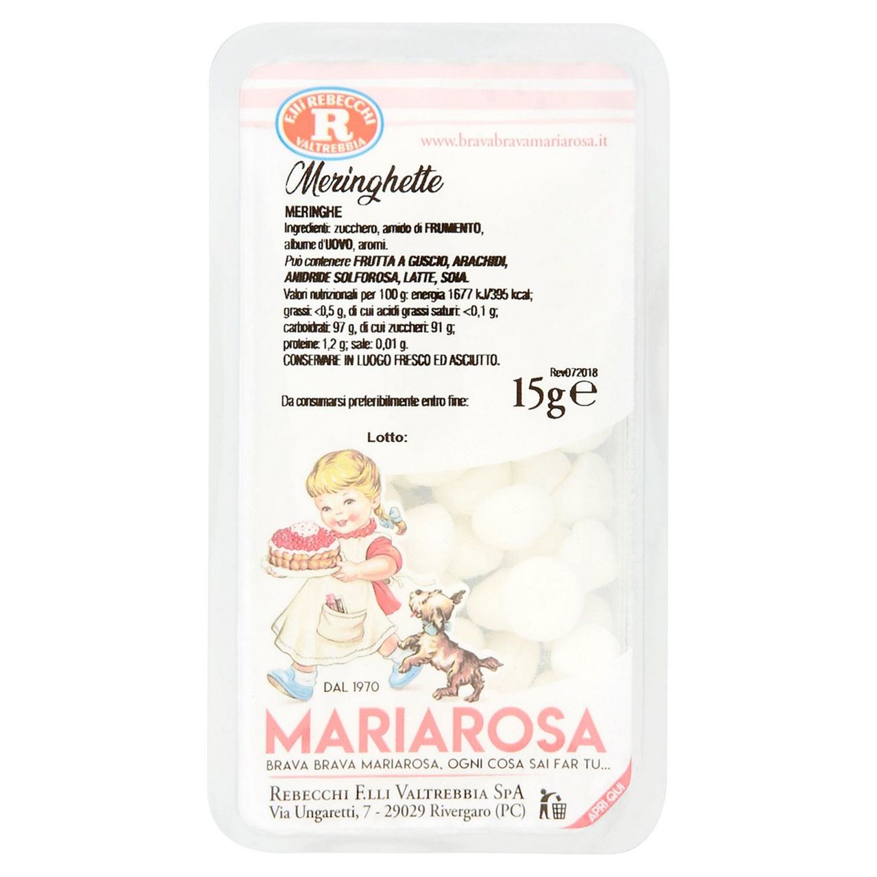 Meringhette per decorazioni dolci 15 gr - Immagine 01