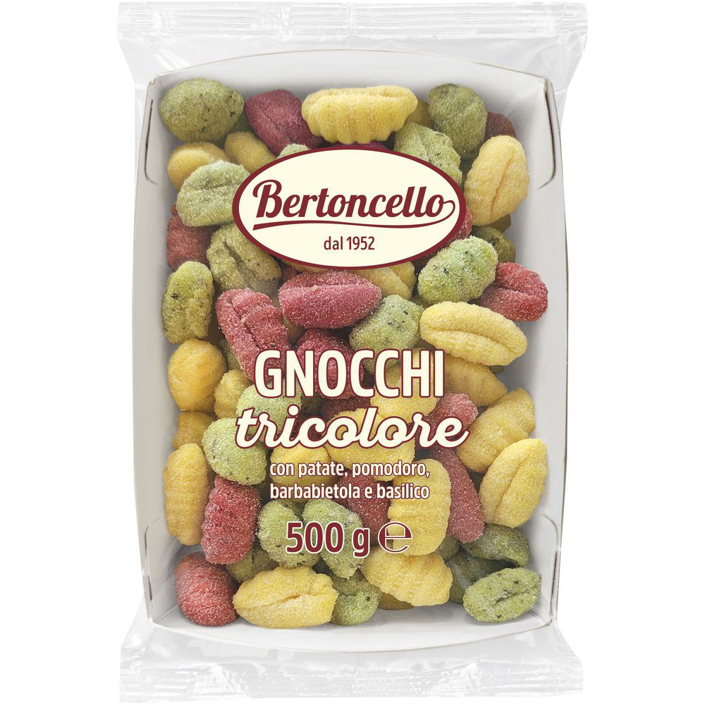 Gnocchi freschi tricolore 500 gr