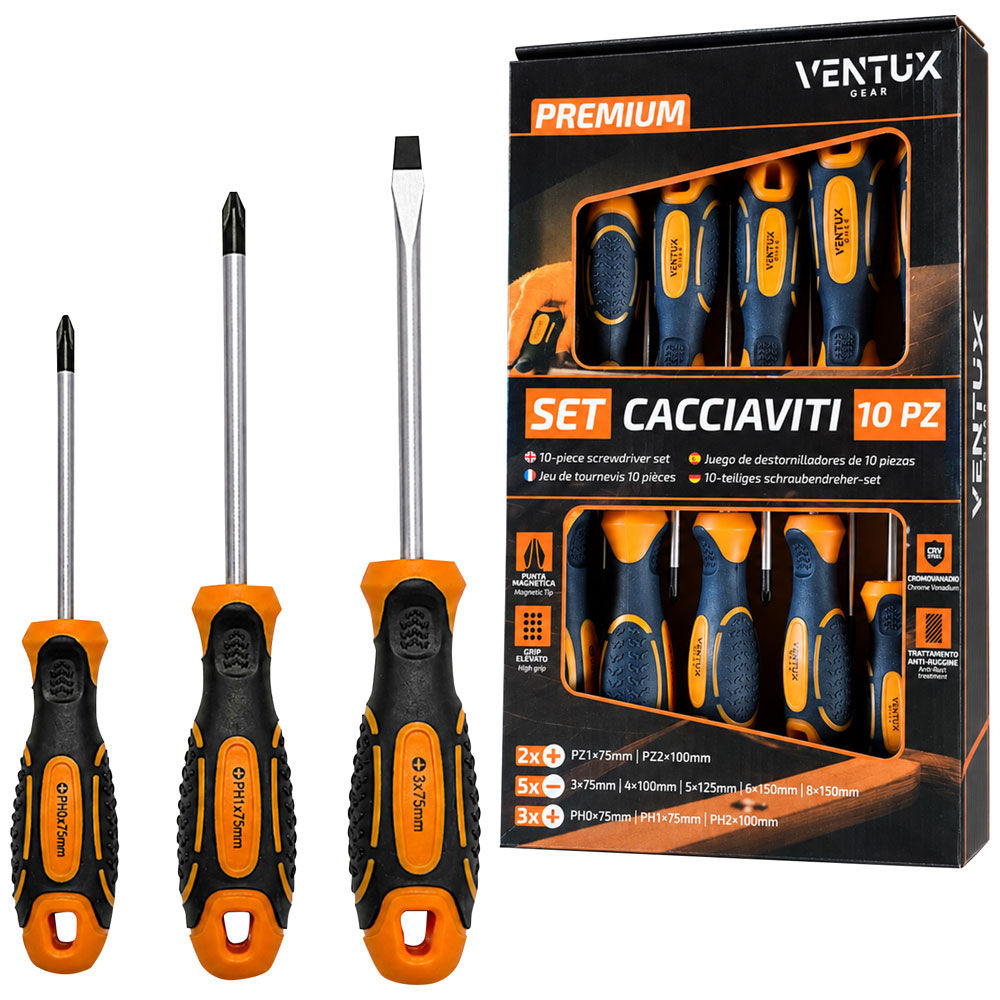Set cacciaviti 10 pz