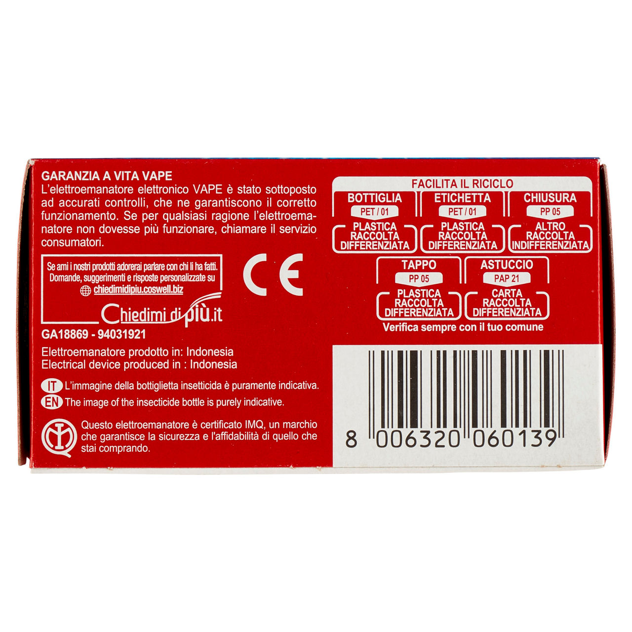 Repulsivo elettroemanatore vape magic base+ricarica liq.60 notti pz.1 - Immagine 31