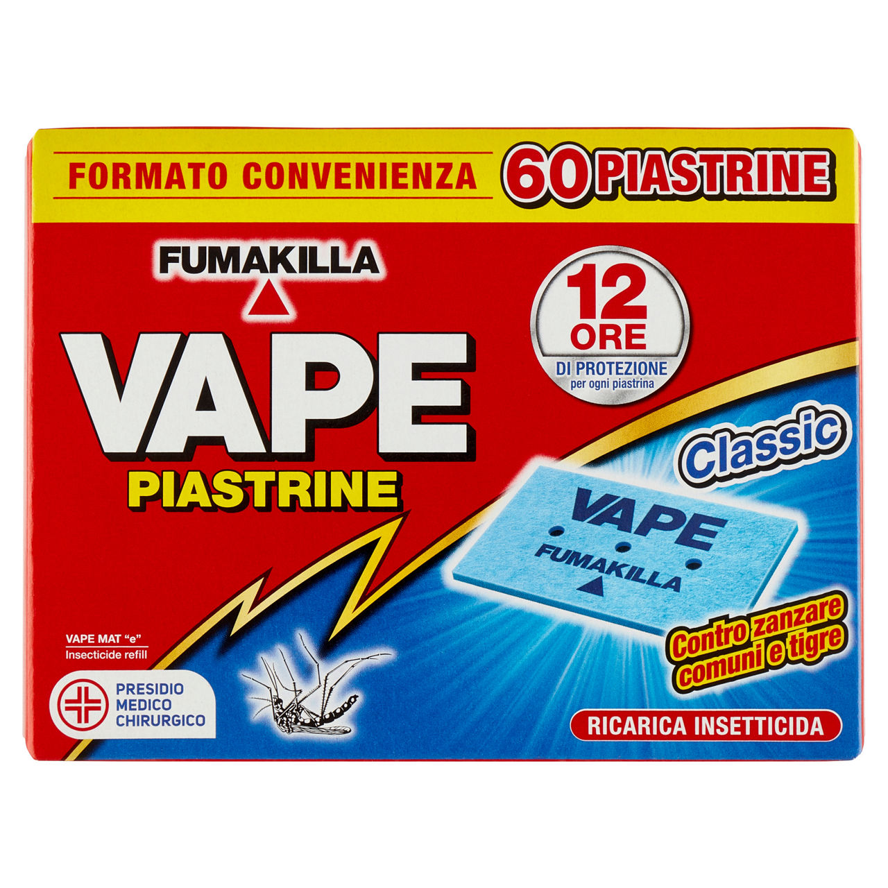 Ricarica insetticida in piastrine zanzare Classic 60 pz - Immagine 01