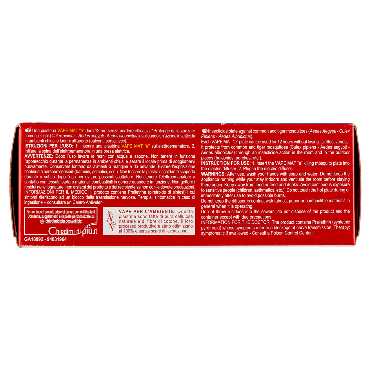 Ricarica insetticida in piastrine zanzare Classic 60 pz - Immagine 41