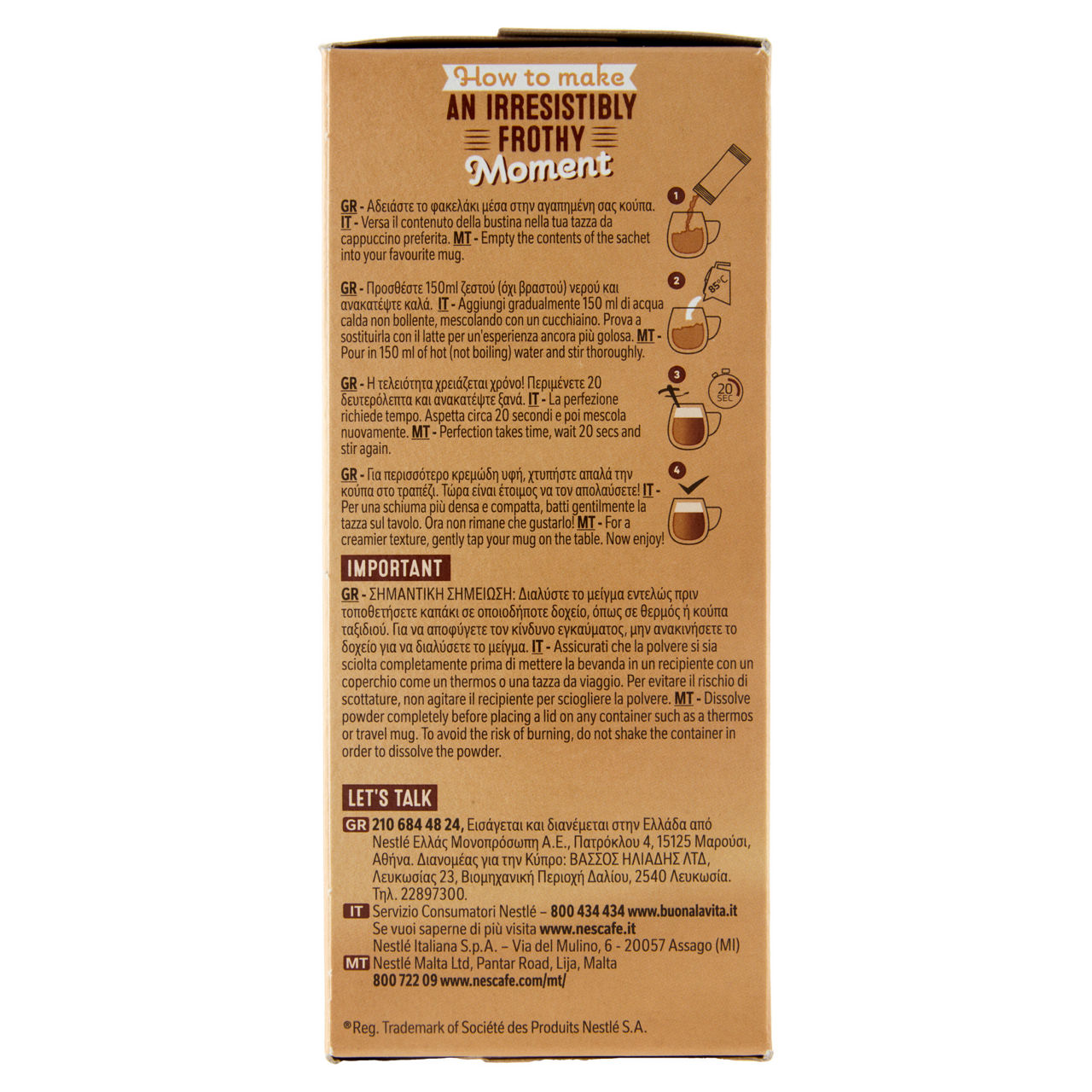 Preparato solubile per cappuccino 140 gr - Immagine 51