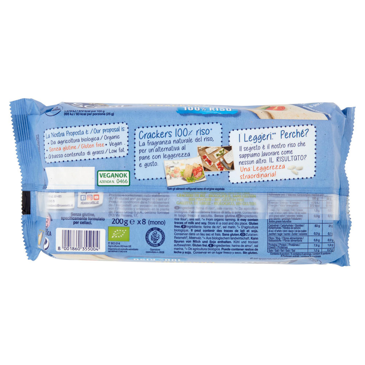 Crackers di riso senza glutine 8 monoporzioni 200 gr - Immagine 31