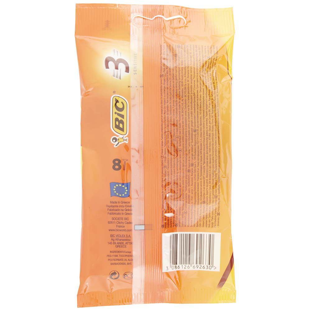 Rasoio bic 3 sensitive pouch 6+2 bl.1pz o.s - Immagine 21