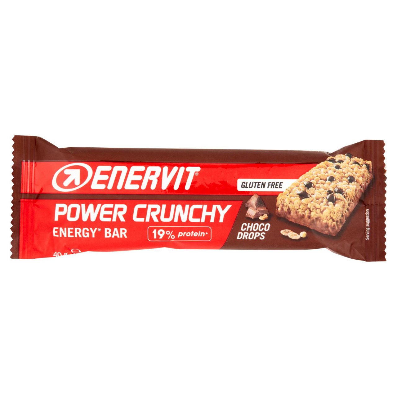 Barretta energetica power crunchy choco drops 40 gr