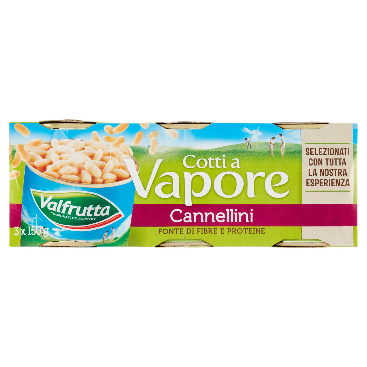 Fagioli cannellini cotti a vapore 3 pz x 140 gr - Immagine 01