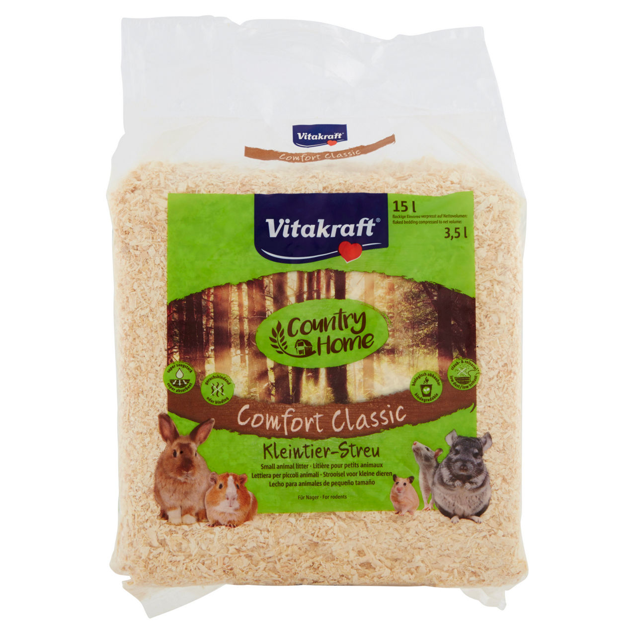 Lettiera trucioli comfort classic vitakraft busta  l15 - Immagine 01