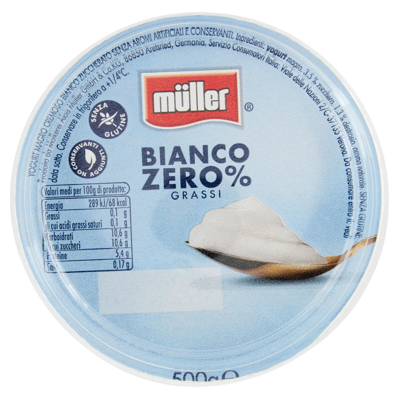 Yogurt bianco magro 500 gr - Immagine 51