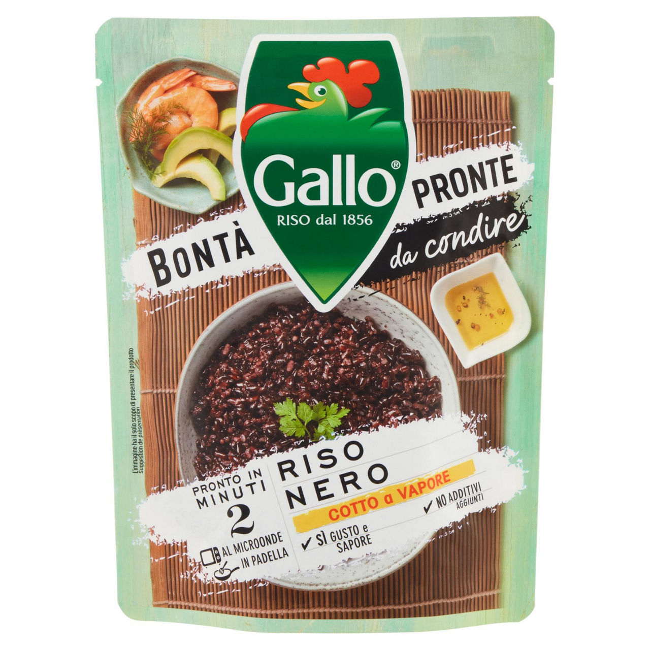 Riso nero  gallo busta gr.250 - Immagine 01