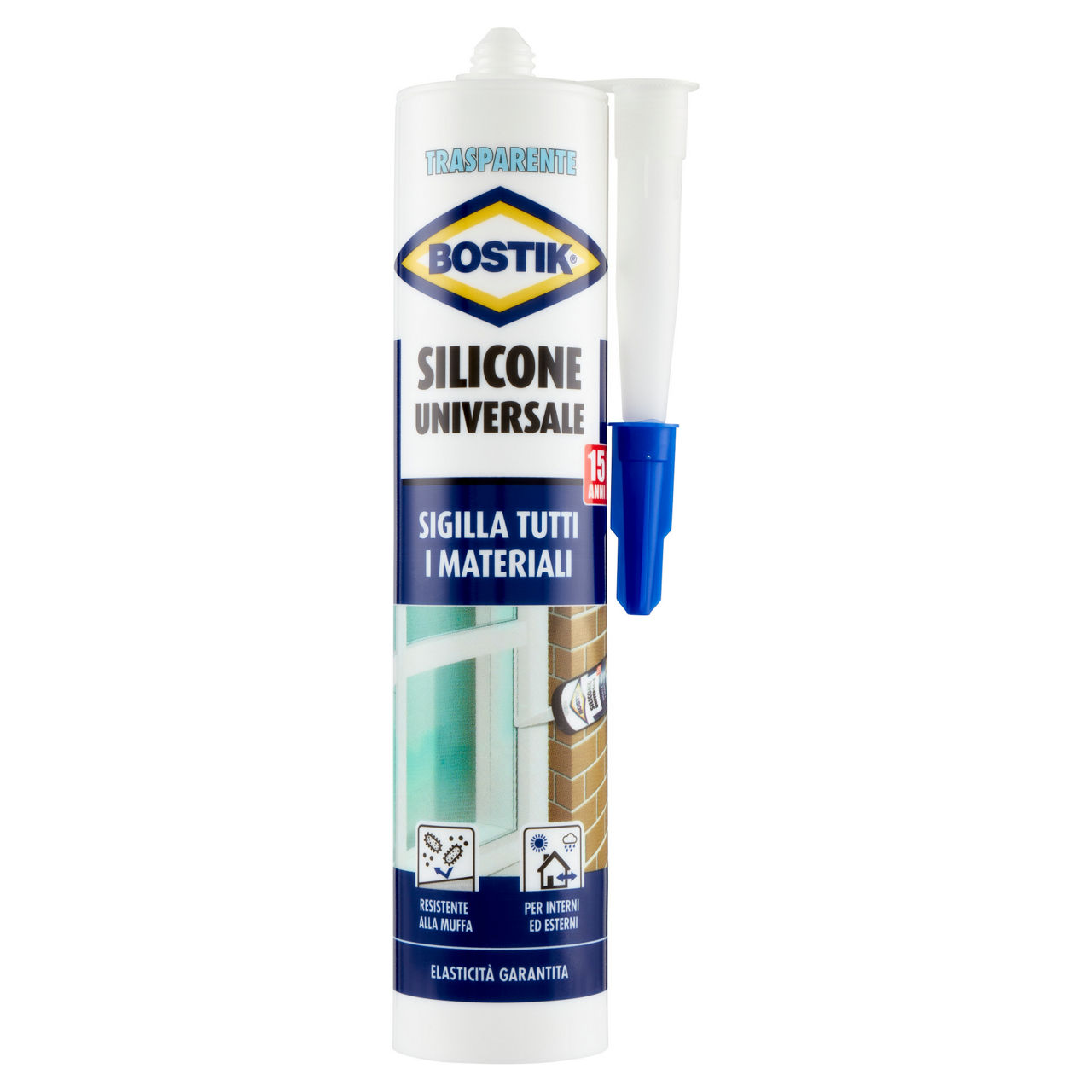 Silicone universale trasp. ml. 280 bostik - Immagine 01