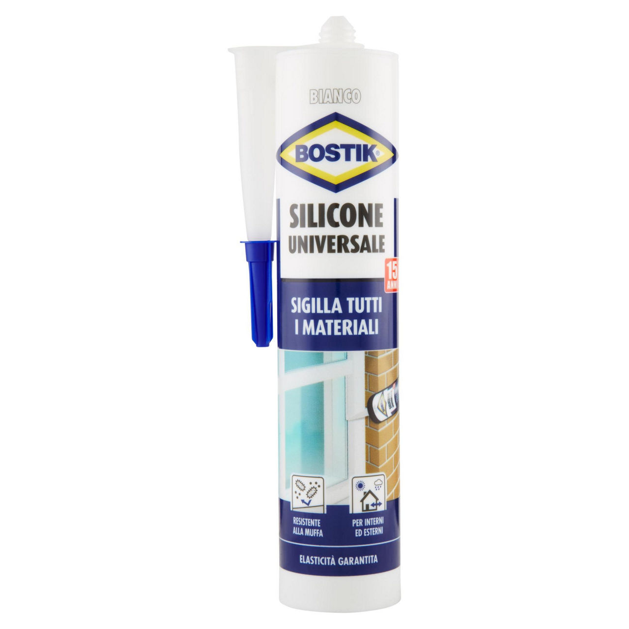 Silicone universale bianco 280 ml bostik - Immagine 01