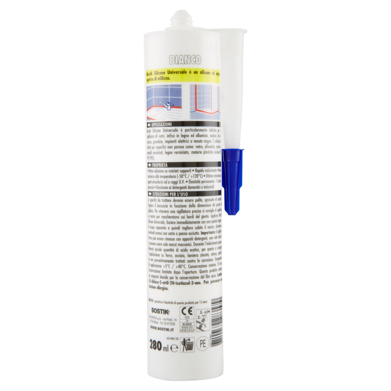Silicone universale bianco 280 ml bostik - Immagine 41