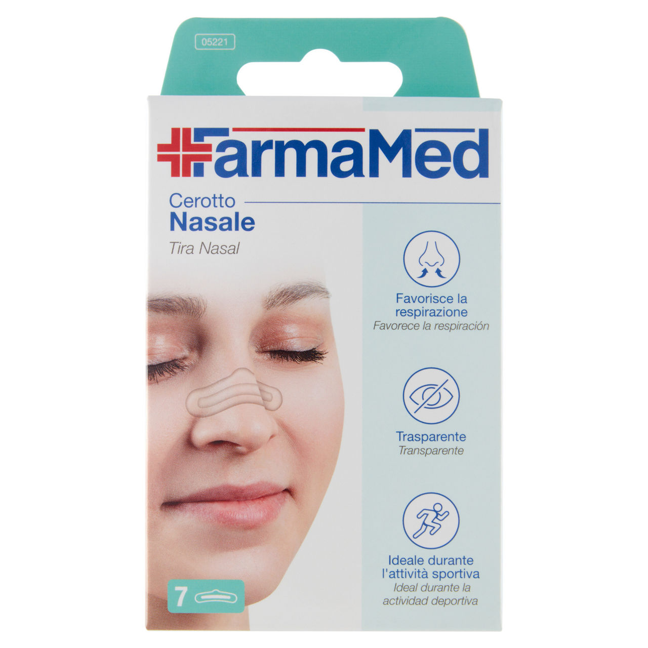 Cerotti farmamed nasali  trasparenti bl.7 pz. - Immagine 01