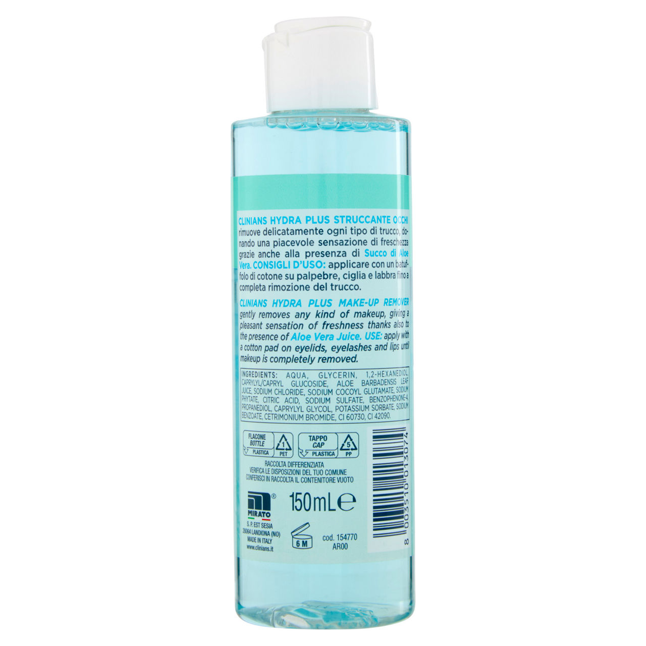 Struccante occhi e labbra delicato con succo di aloe vera 150 ml - Immagine 31