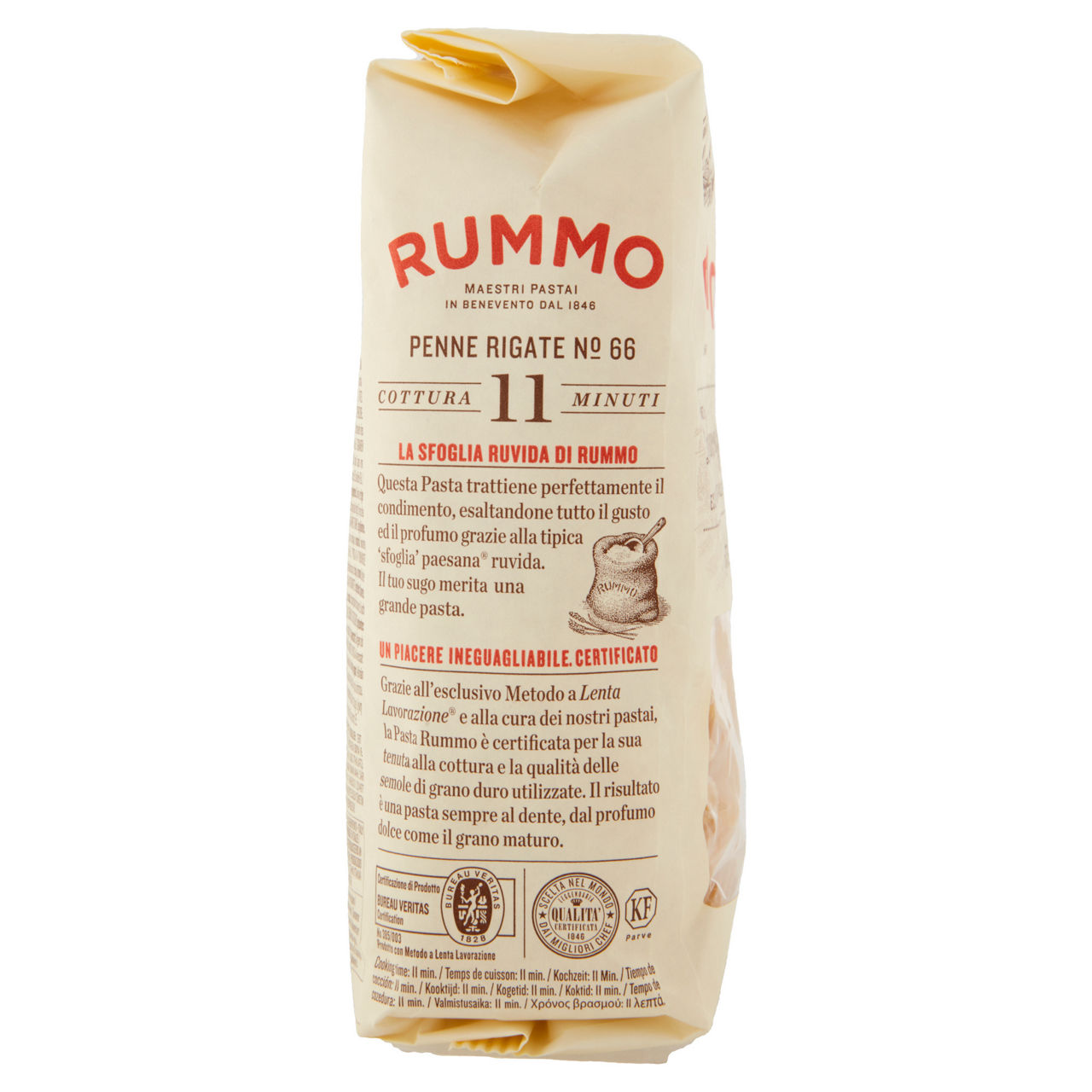 Pasta di semola penne rigate n°66 lenta lavorazione rummo sacchetto g 500 - Immagine 31