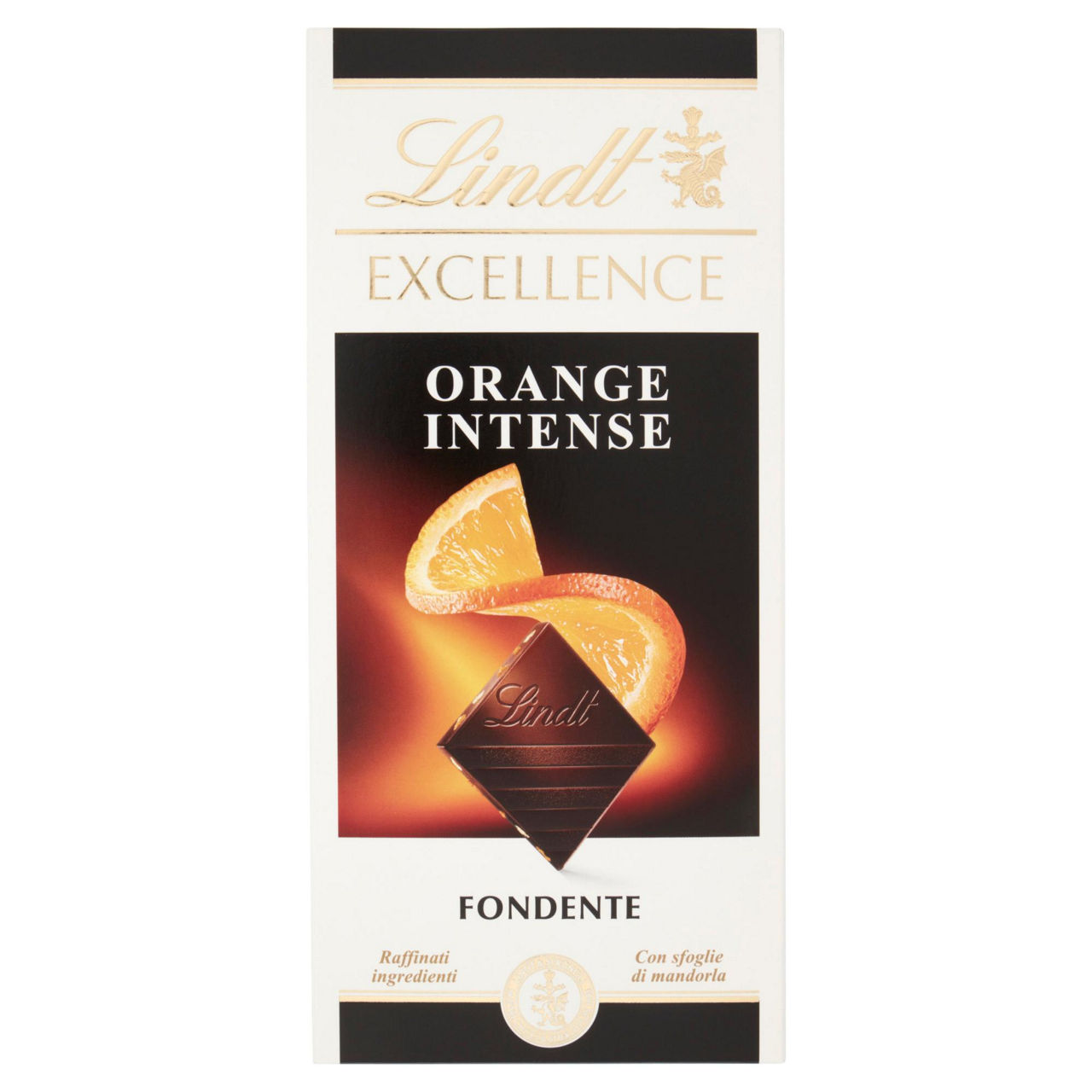 Tavoletta di cioccolato fondente con succo di arancia e mandorle 100 gr - Immagine 01