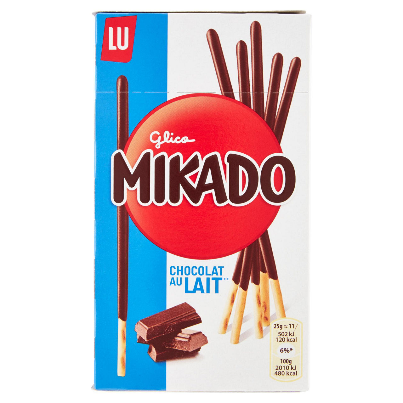 Biscotti Mikado ricoperti di cioccolato al latte 75 gr
