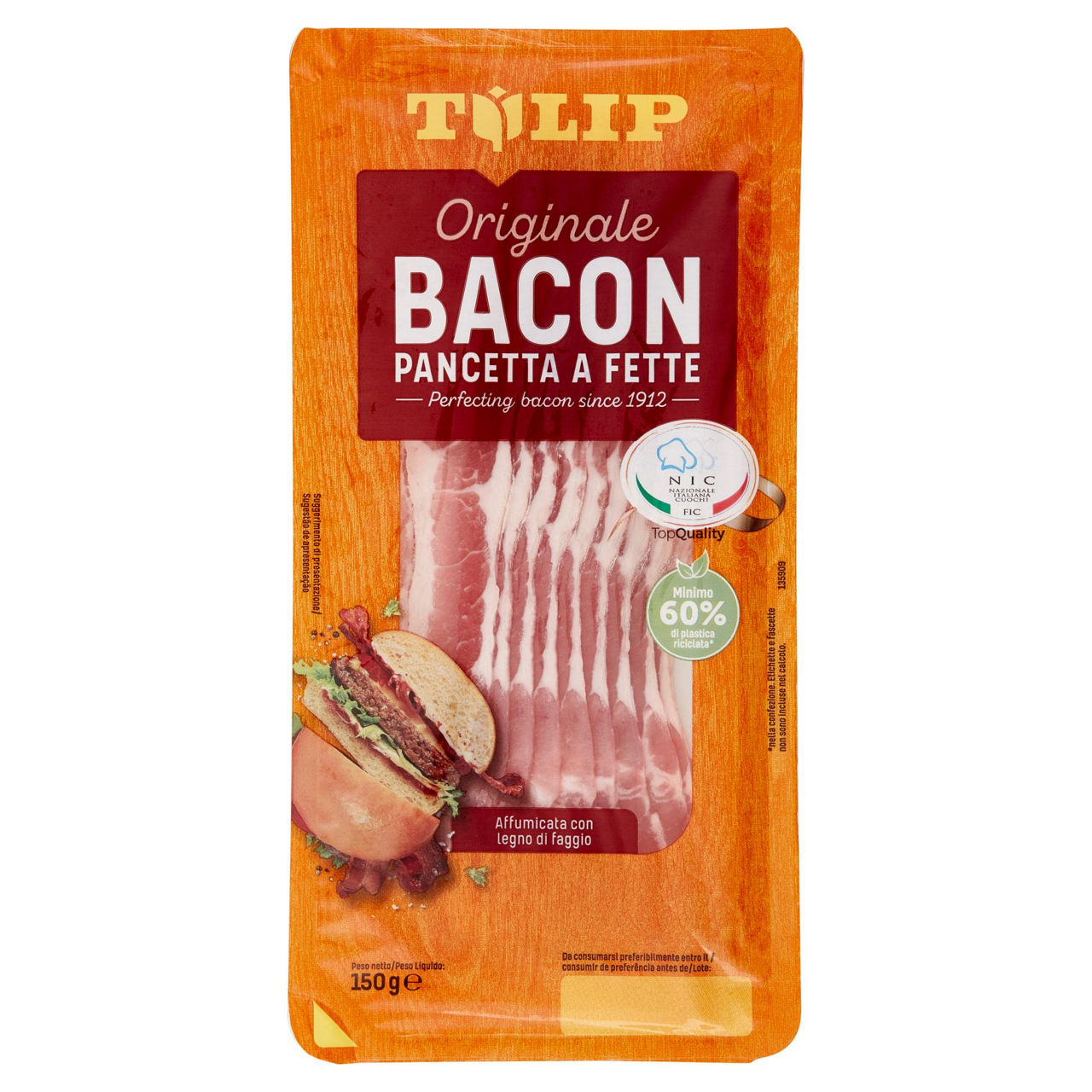 Bacon affumicato a fette 150 gr - Immagine 01