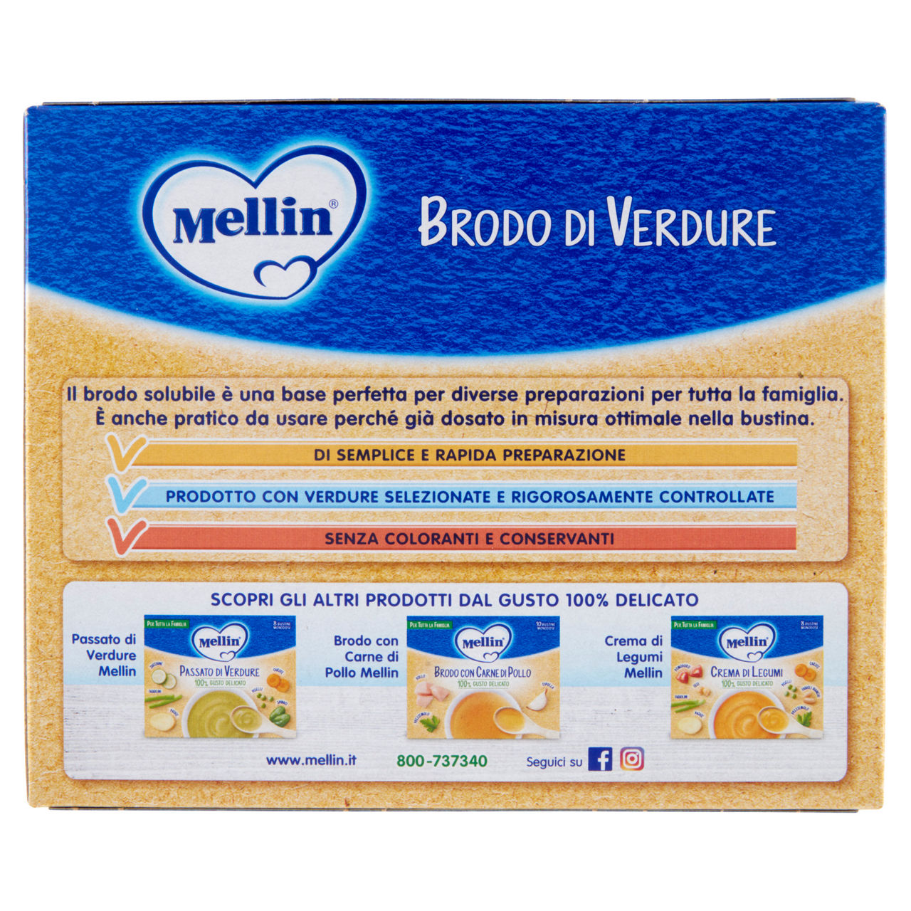 Brodo di verdure 10 bustine monodose 80 gr - Immagine 11