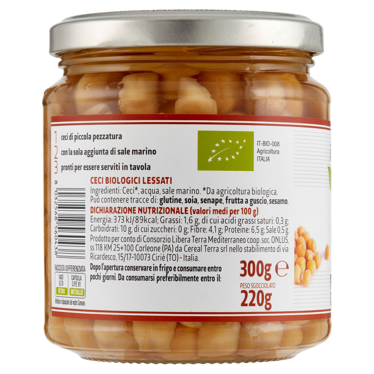 Ceci lessati bio 220 gr - Immagine 41