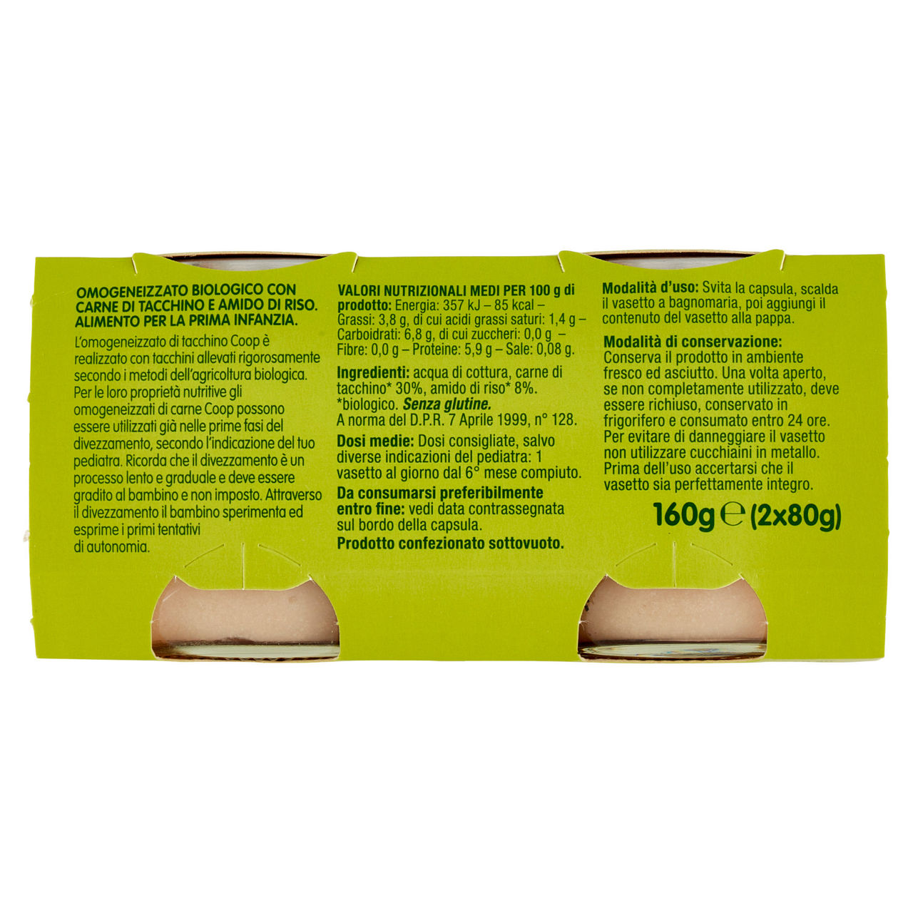 Omogeneizzato di tacchino bio 2 pz x 80 gr - Immagine 31