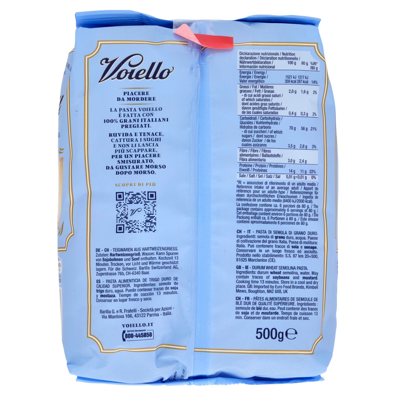 Mezza maniche rigate n. 122 pasta di semola di grano duro 500 gr - Immagine 41