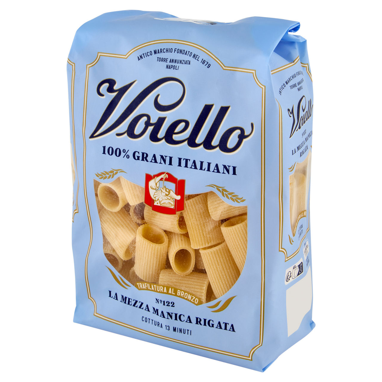 Mezza maniche rigate n. 122 pasta di semola di grano duro 500 gr - Immagine 51